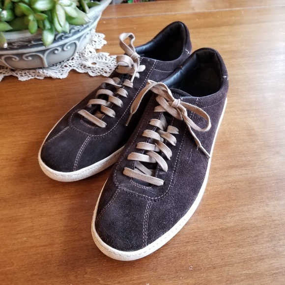 santoni suede sneakers